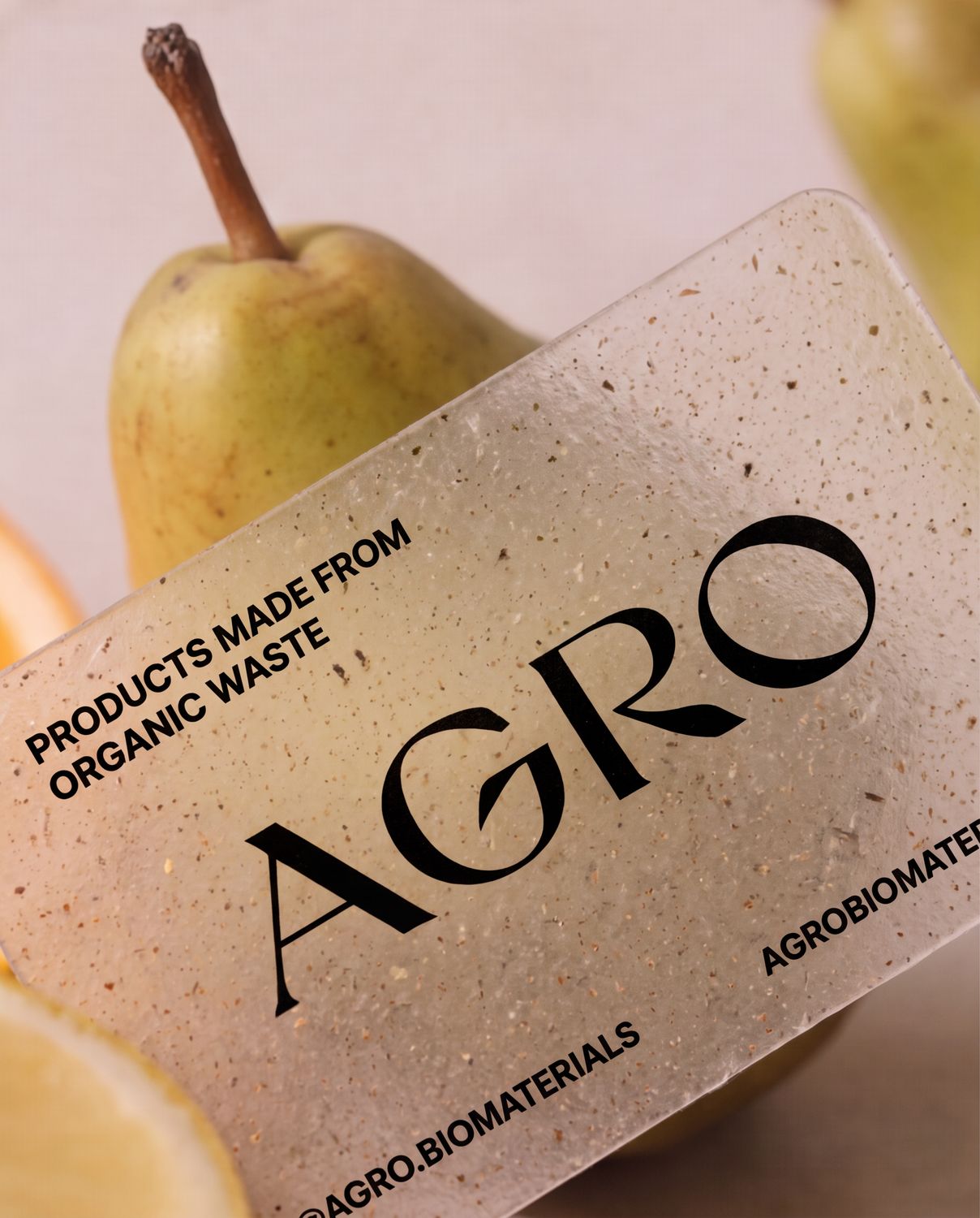Personalized bioplastic business cards Personalized bioplastic business cards