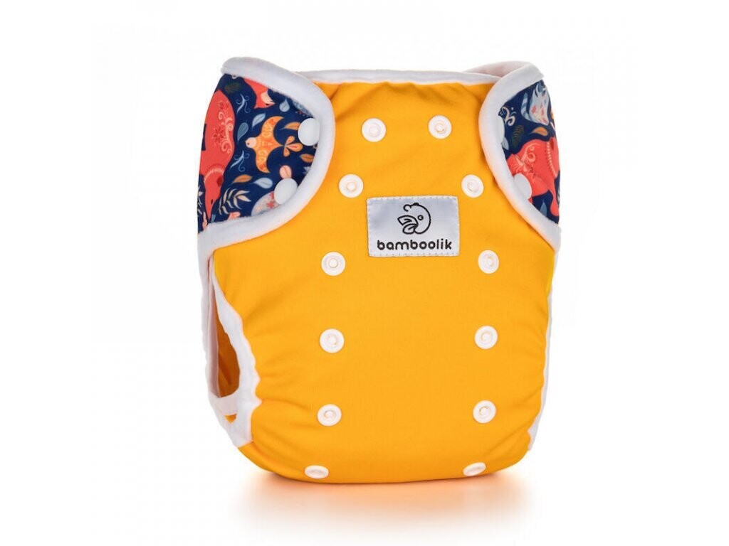Diaper cover one size with snaps Bamboolik