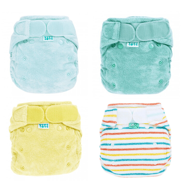 Birth-to-potty diaper Totsbots color
