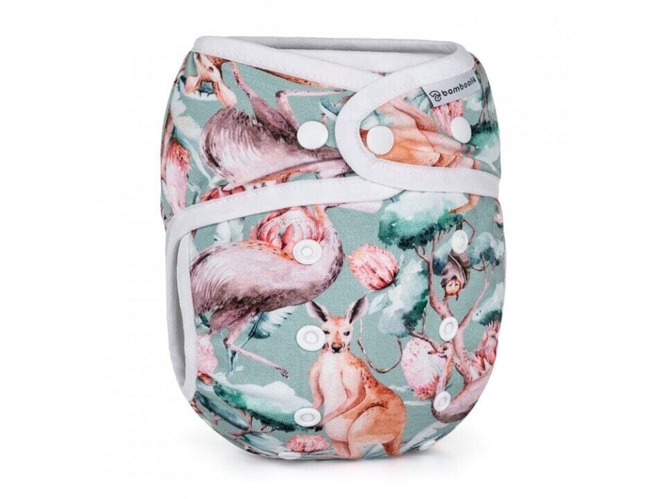 Night Diaper Bamboolik, Print: Kangaroos
