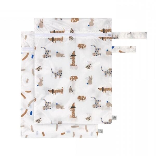 Wetbag 1 pocket - 2 pieces, Print: Animals - Sprinkles