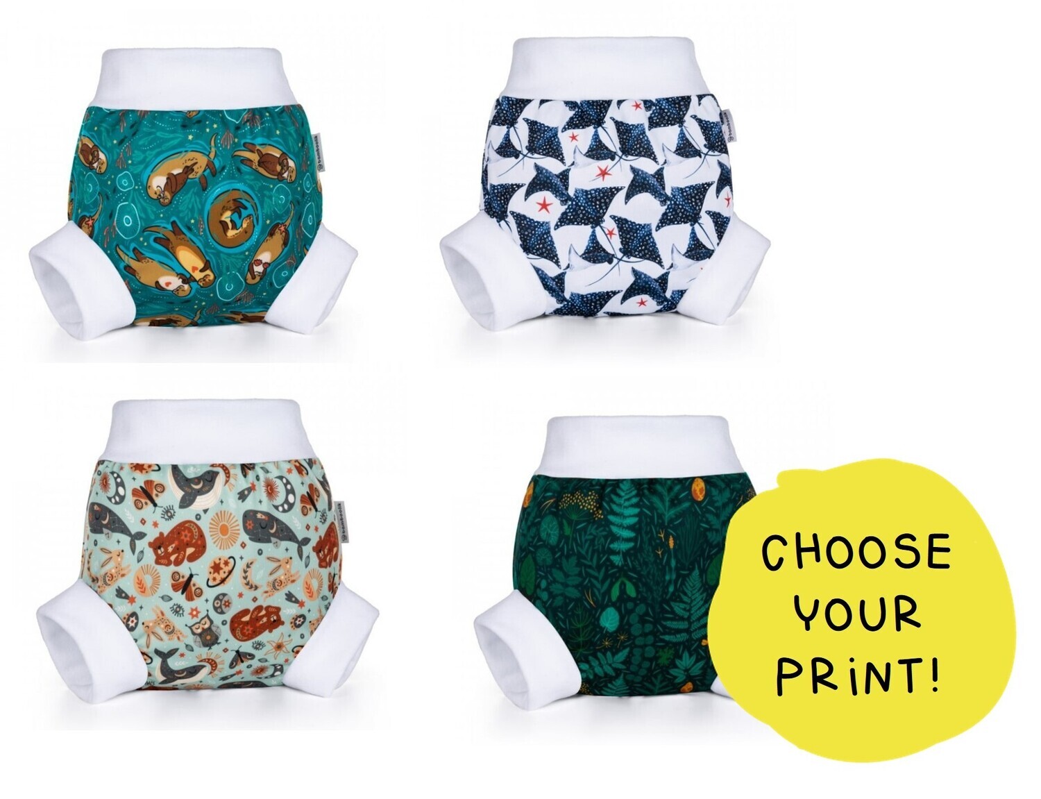 Pull-Up Diaper cover in sizes Bamboolik