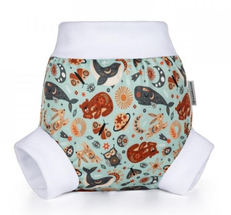 Pull-Up Diaper cover in sizes Bamboolik, Print: Celestial Animals, Size: Small (5-8kg)