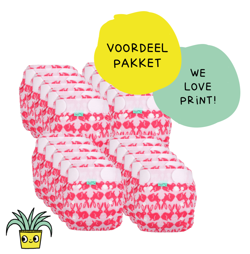 Economy pack 20 nappies Totsbots print