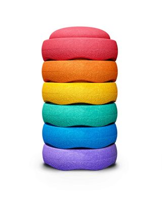 Stacking bricks Stapelstein Rainbow Classic - set of 6