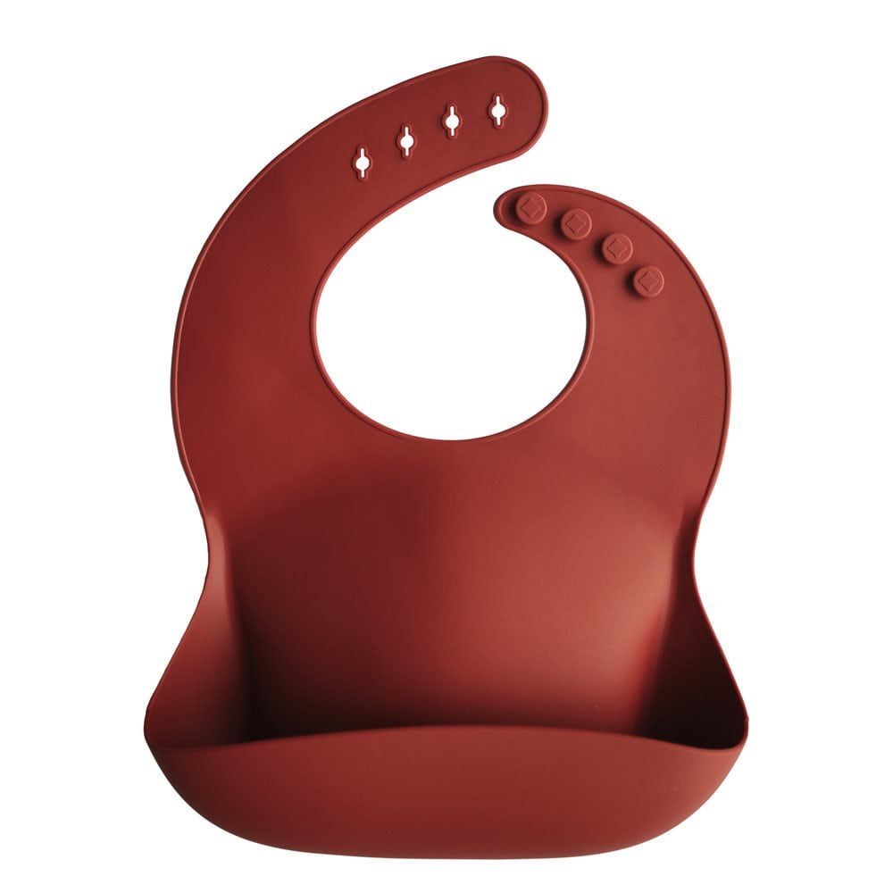 Mushie - silicone bib (color: Raw Sienna)