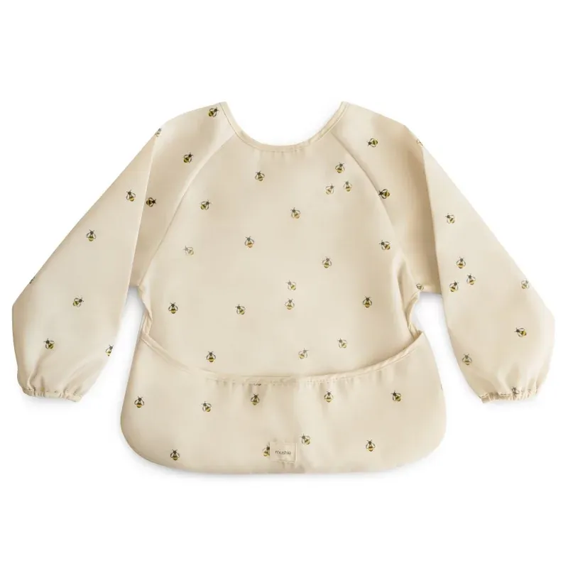 Long-sleeved bib (water-resistant) Mushie