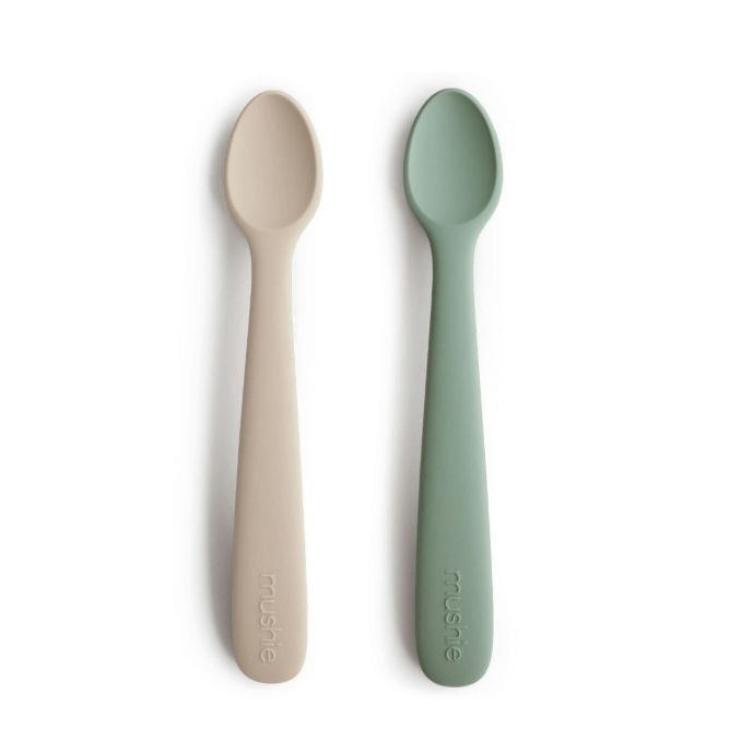 Spoons Mushie (2-pack), Colour: Cambridge Blue/Shifting Sand
