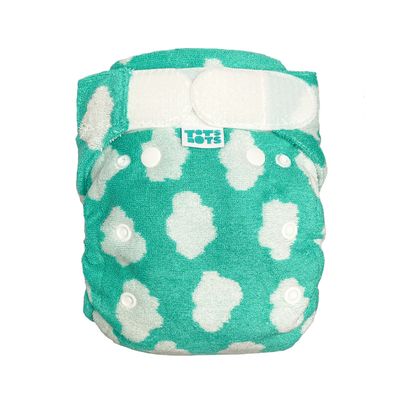 Birth-to-potty diaper Totsbots Blue