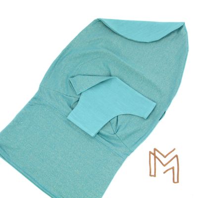 Wipperhoes uit recuptextiel - sparkling blue