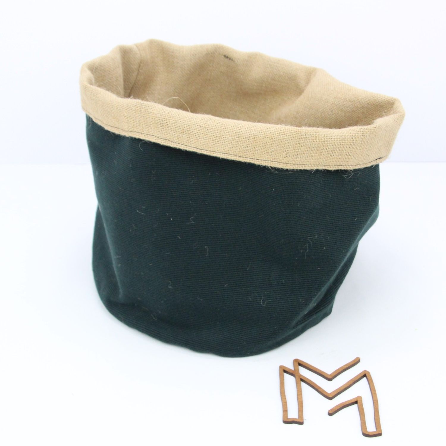 Medium opbergmand uit recuptextiel - winter forest