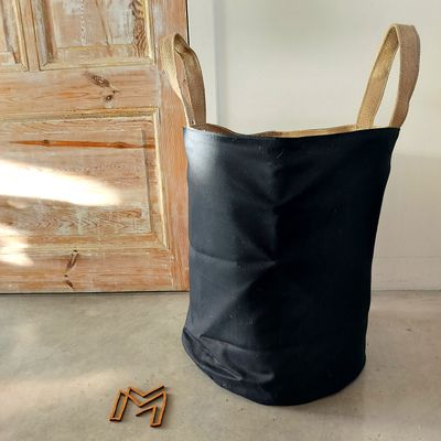 XL opbergmand uit recuptextiel - flat dark