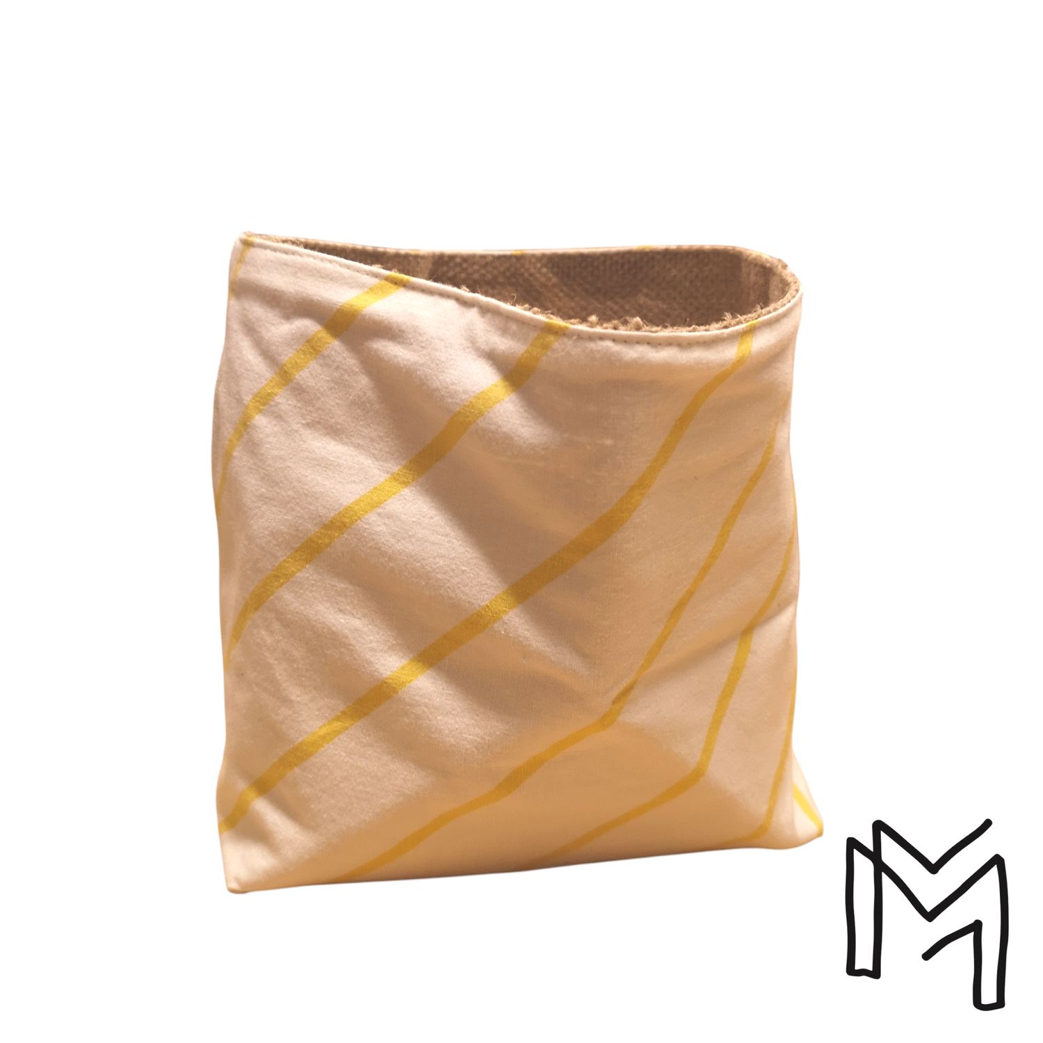 Mini opbergmand uit recuptextiel - beachlines