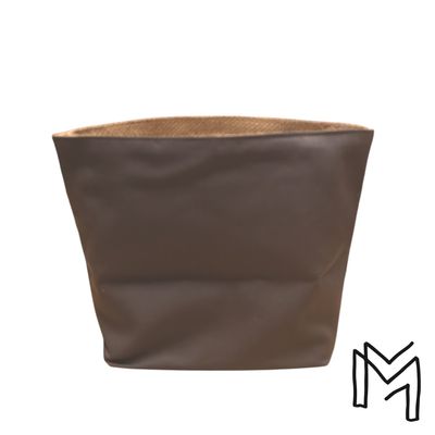 Mini opbergmand uit recuptextiel - flat mousse grey 2