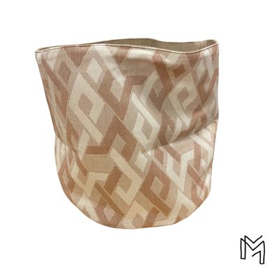 Medium opbergmand uit recuptextiel - Boho pattern