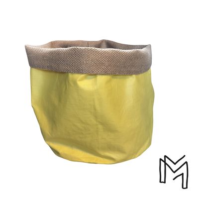 Medium opbergmand uit recuptextiel -Bright yellow
