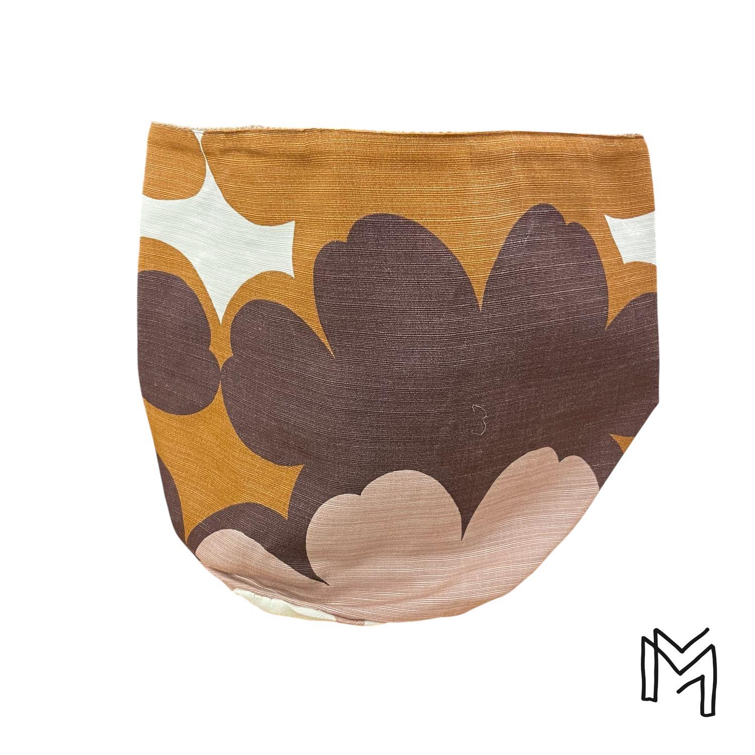 Medium opbergmand uit recuptextiel - Romantic boho