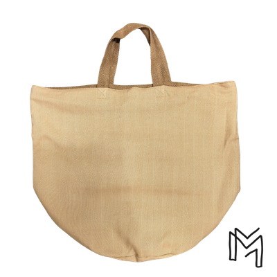 XL opbergmand uit recuptextiel - chevron beige