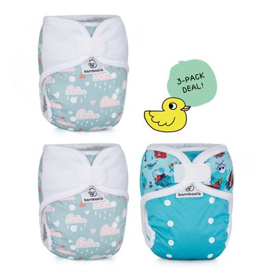 Diaper cover one size with velcro Bamboolik