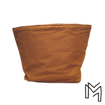 Mini opbergmand uit recuptextiel - boho grid