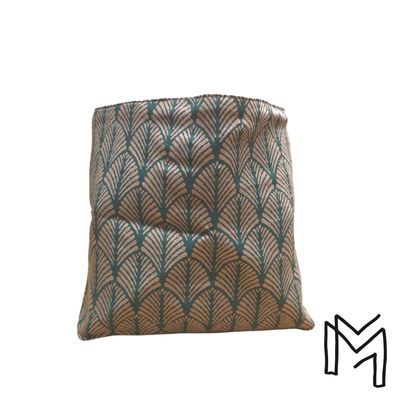 Mini opbergmand uit recuptextiel - geo leaves