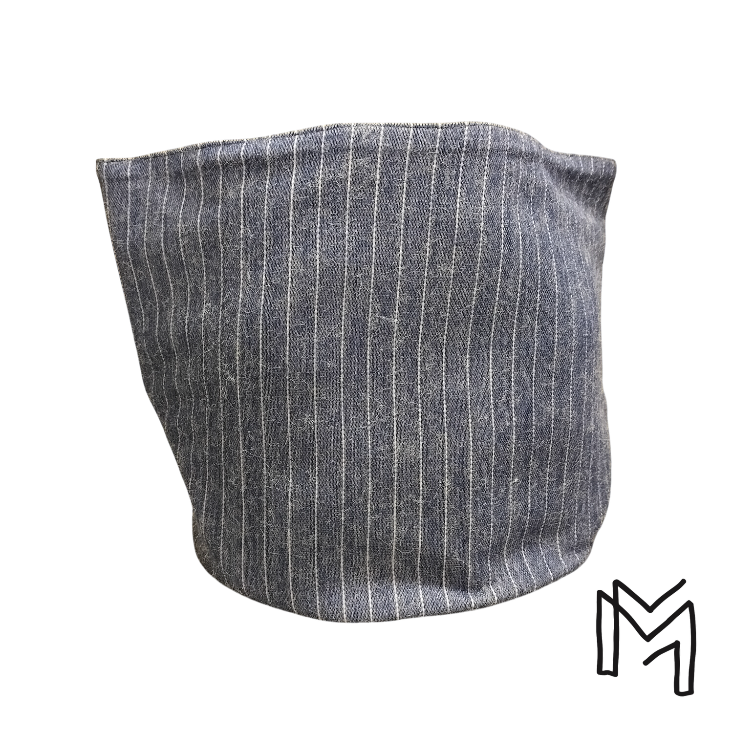 Medium opbergmand uit recuptextiel - wolly lines