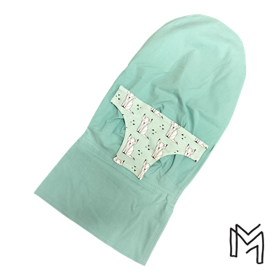 Wipperhoes uit recuptextiel - geo foxes mint