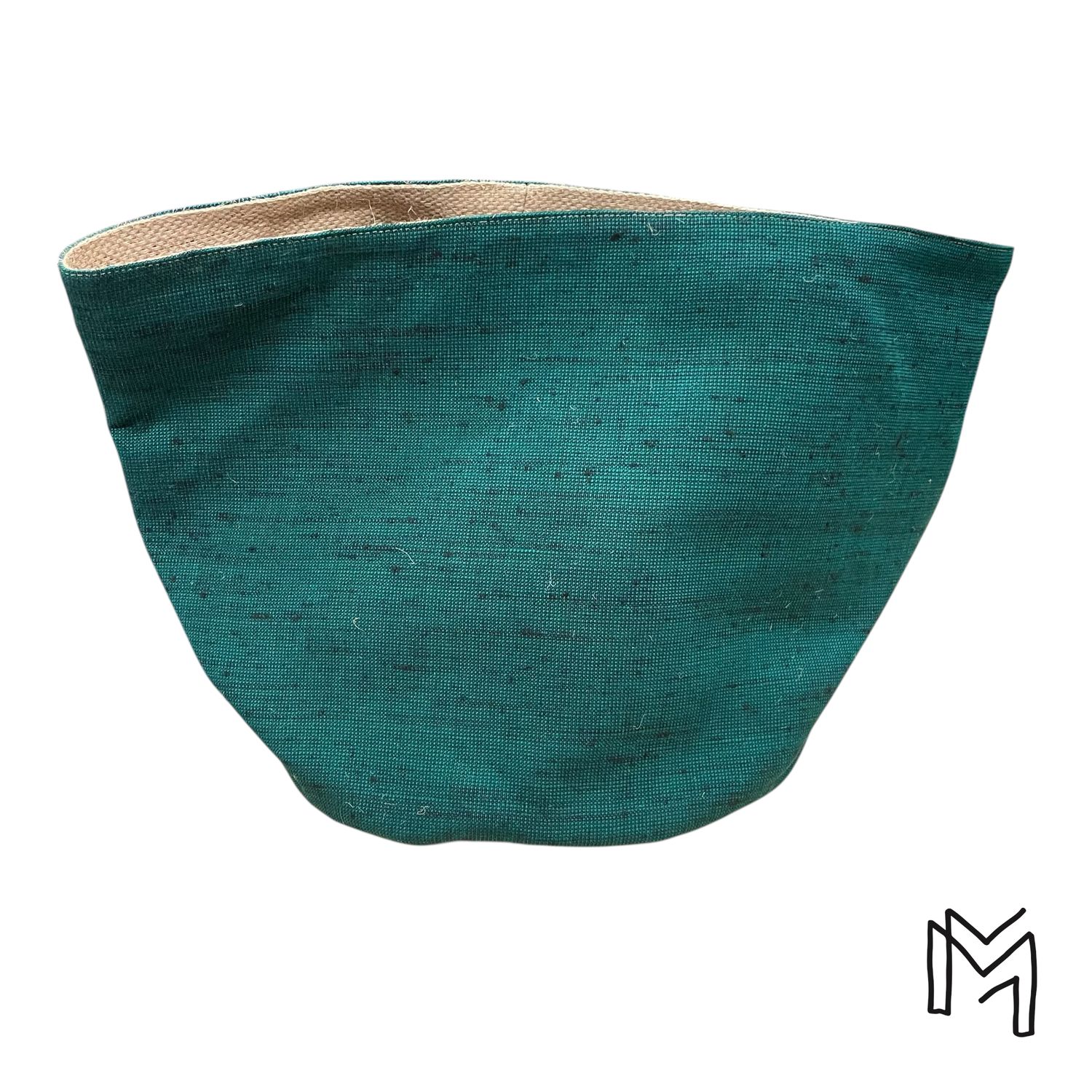 Medium opbergmand uit recuptextiel - Green forest