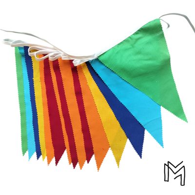 Vlaggetjes uit recuptextiel - Summer