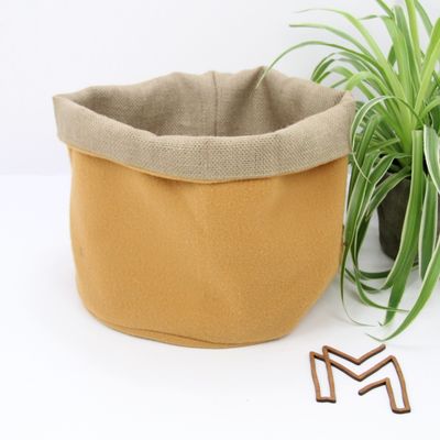 Medium opbergmand uit recuptextiel - Wolly terra