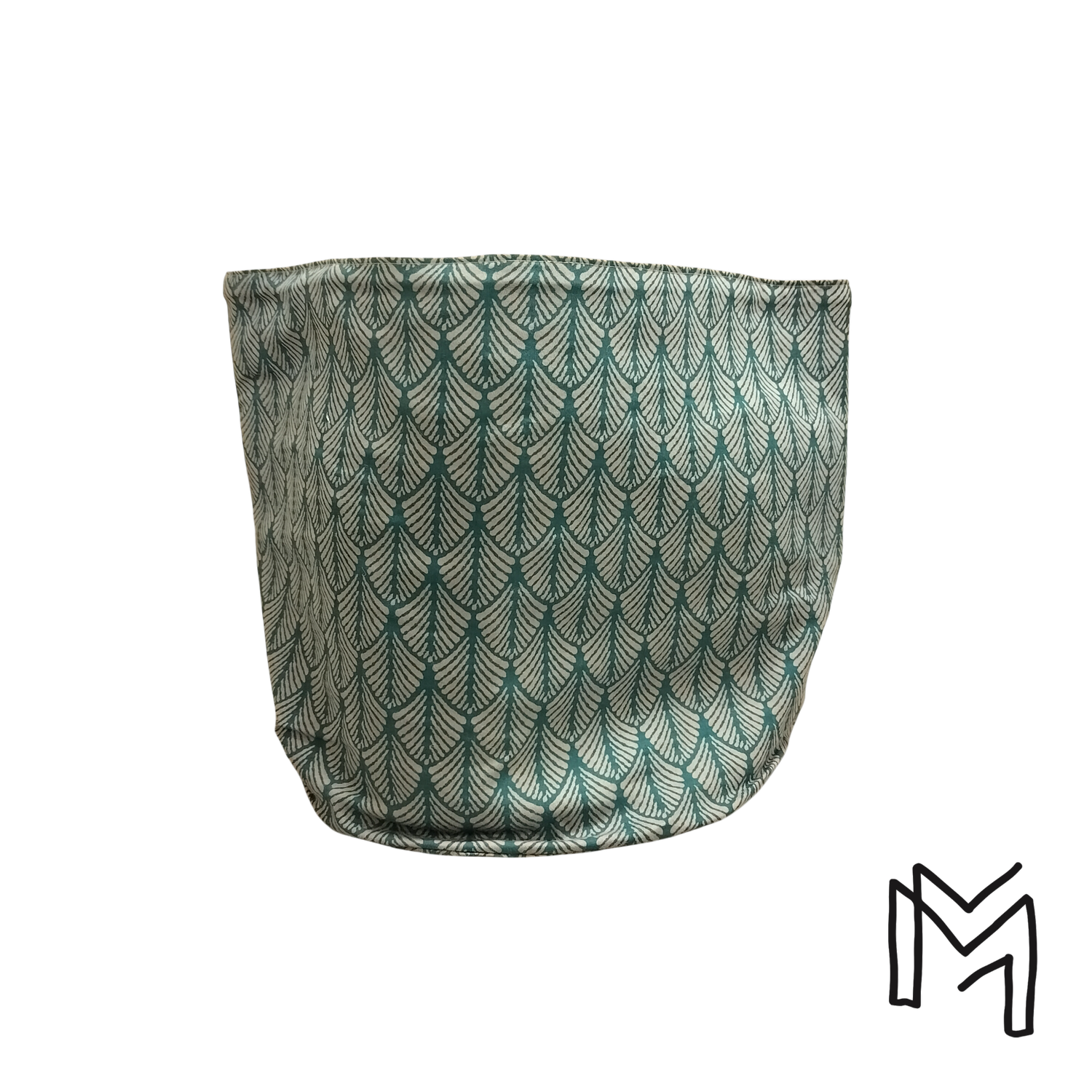 Medium opbergmand uit recuptextiel - Geo leaves