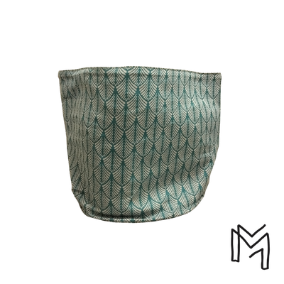 Medium opbergmand uit recuptextiel - Geo leaves