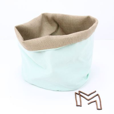 Medium opbergmand uit recuptextiel - Mighty mint