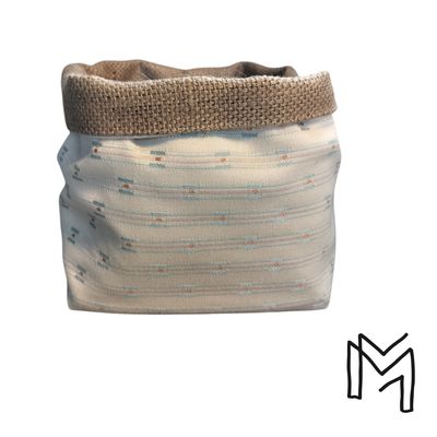 Mini opbergmand uit recuptextiel - blush mini print 2