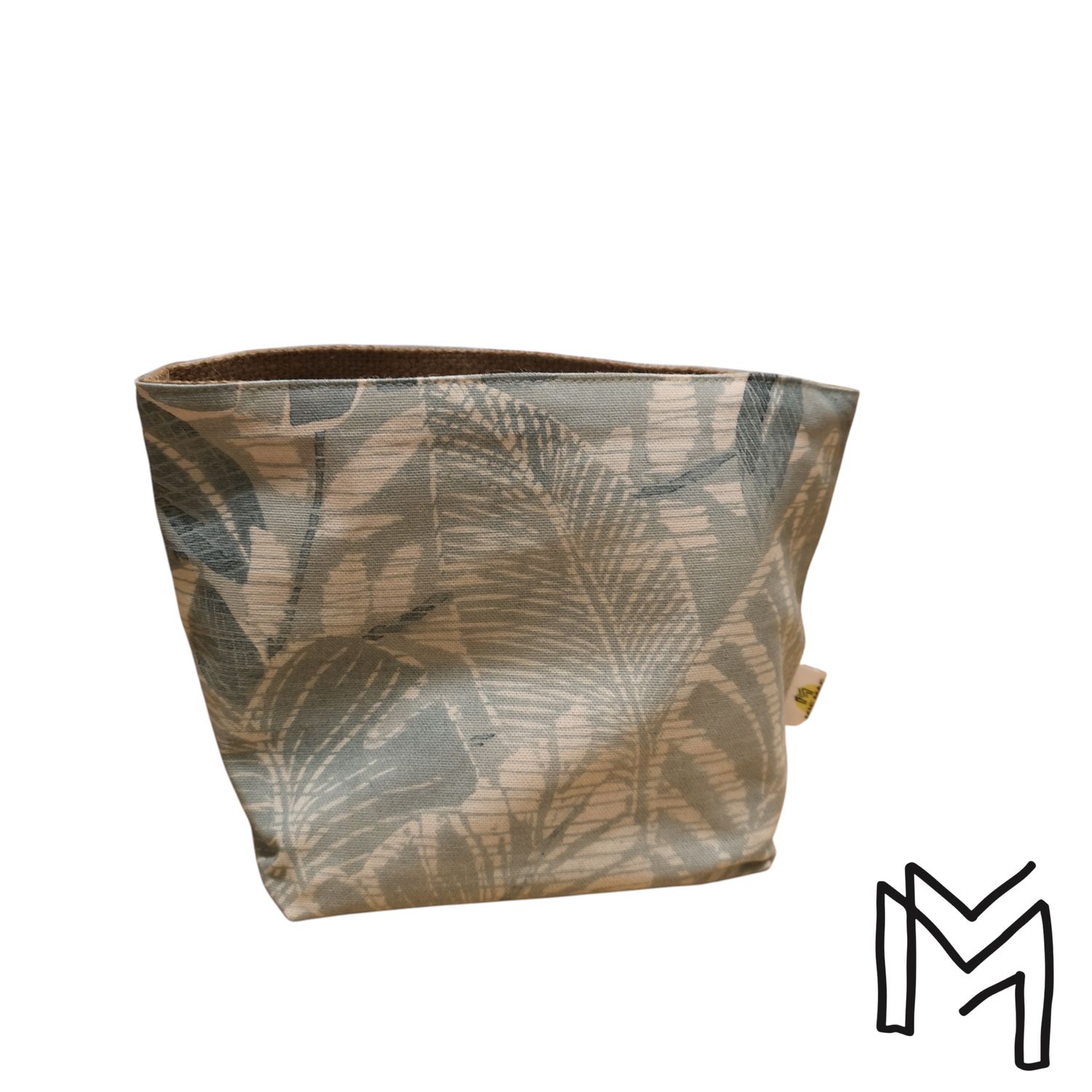 Mini opbergmand uit recuptextiel - blue forest