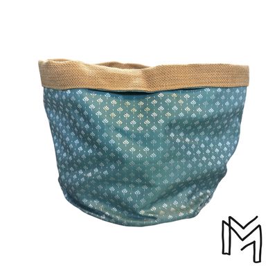 Medium opbergmand uit recuptextiel - royal blue 2