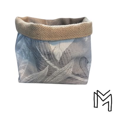 Mini opbergmand uit recuptextiel - grey forest 2