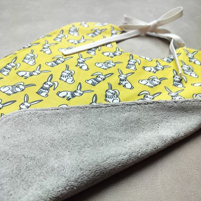 XL bib Eva Mouton from upcycled textile