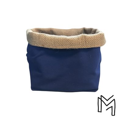 Mini opbergmand uit recuptextiel - bright blue 2