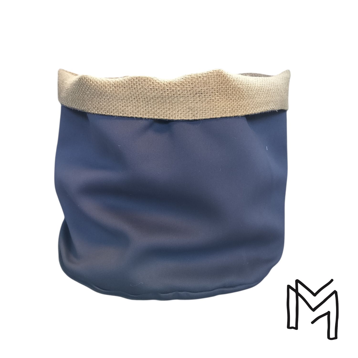 Medium opbergmand uit recuptextiel - flat elephant