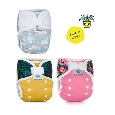 Diaper cover one size with velcro Bamboolik