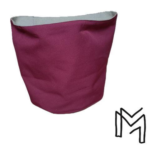 Medium opbergmand uit recuptextiel - Burgondy beauty