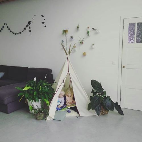 Tente tipi en textile upcyclé