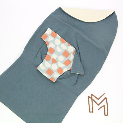 Wipperhoes uit recuptextiel - cloudy blue blocks