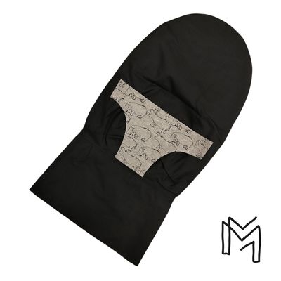 Wipperhoes uit recuptextiel - drawing hippo