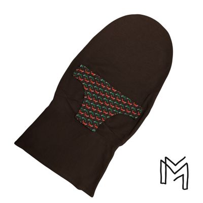 Wipperhoes uit recuptextiel - brown forest foxes