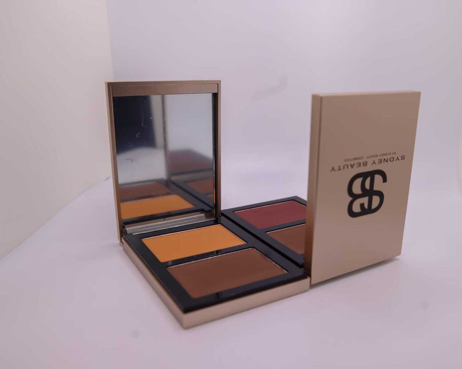 Sydney Beauty Pressed Powder Bronzer Highlights Contour Palette 2 in 1