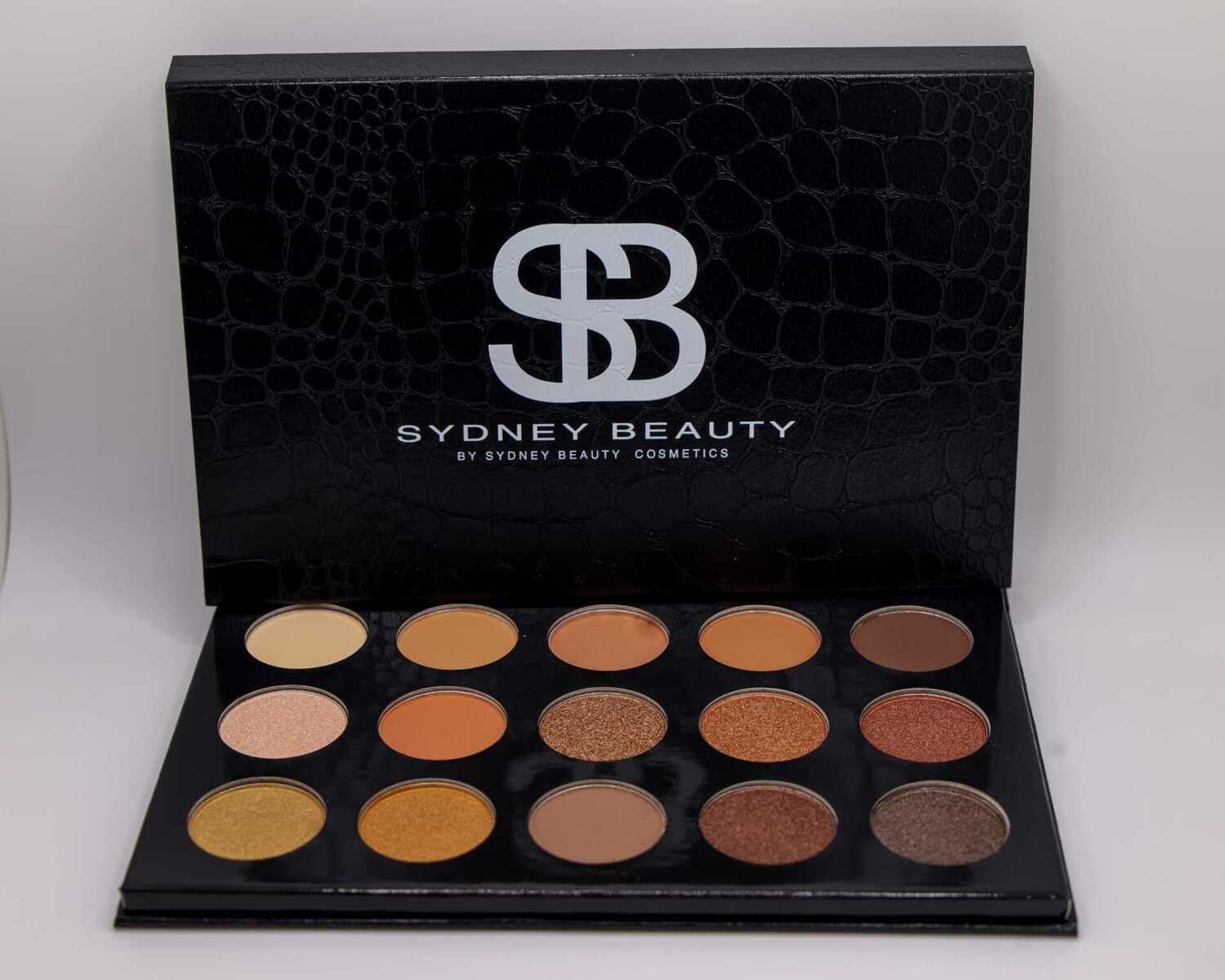 Sydney Beauty Crocodile Skin Palette Eyeshadow Nude and Smoky Eye