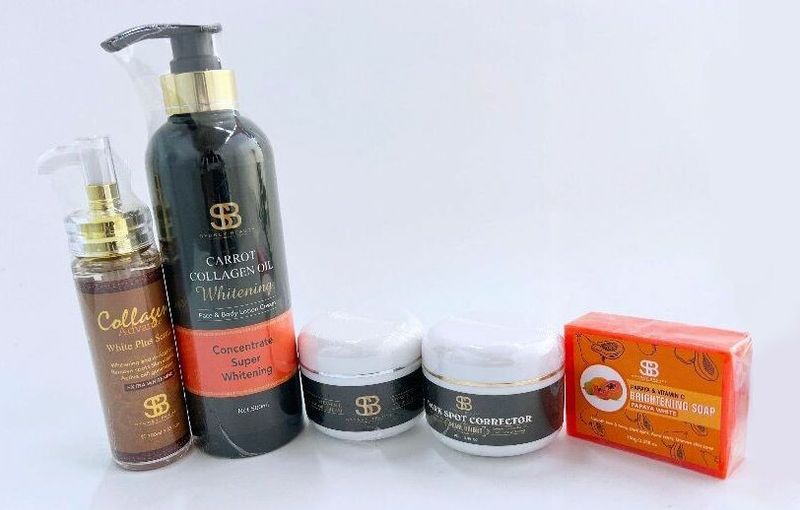 Sb Carrot Collagen Whitening Dark Spots Removal Combo SeB