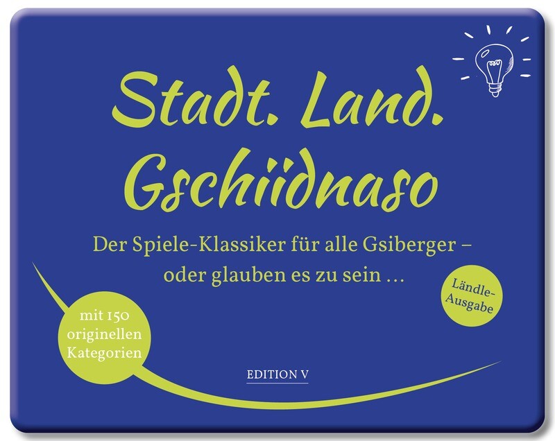 Kartenspiel &quot;Stadt.Land.Gschiidnaso&quot;